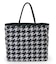 LARGE 2 WAY TOTE 2ウェイブラック/ベージュハウンズトゥース