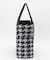 LARGE 2 WAY TOTE 2ウェイブラック/ベージュハウンズトゥース