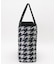 LARGE 2 WAY TOTE 2ウェイブラック/ベージュハウンズトゥース