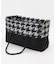 LARGE 2 WAY TOTE 2ウェイブラック/ベージュハウンズトゥース
