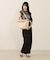 MED BAMBOO TOTE W/ST エクリュムーンラフィア