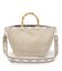 MED BAMBOO TOTE W/ST エクリュムーンラフィア
