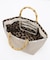 MED BAMBOO TOTE W/ST エクリュムーンラフィア