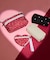 COSMETIC CLUTCH レッドミニハーツホワイト