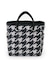 MEDIUM 2 WAY TOTE 2ウェイブラック/ベージュハウンズトゥース