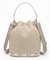 MED DRAWSTRING BAG エクリュムーンラフィア