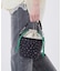 SM DRAWSTRING BUCKET ブリスドットアイボリー/グリーンコード