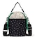 SM DRAWSTRING BUCKET ブリスドットアイボリー/グリーンコード