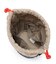 SM DRAWSTRING BUCKET ディープシーベージュ/マンダリンコード