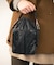 SM DRAWSTRING BUCKET ブラックシャイン/ブラック