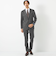 New Zealand Wool ストライプ 2B RG  スーツジャケット -ストレッチ-
