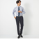New Zealand Wool ヘリンボーン RG ノープリーツ スーツパンツ -ストレッチ-