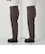 メランジ ツイル 1プリーツ テーパード パンツ