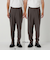 メランジ ツイル 1プリーツ テーパード パンツ