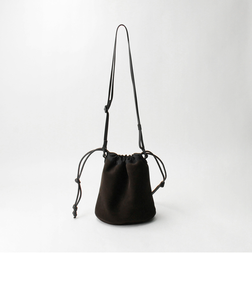 新品 BEAUTY & YOUTH スタンダード レザー パース 巾着 黒 BEAUTY&YOUTH UNITED ARROWS｜スタンダード レザー パース