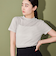 ＜CITEN＞ シアー リブ コンパクト モックネック Tシャツ