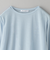 コットンナイロン天竺 シアー クルーネック Tシャツ