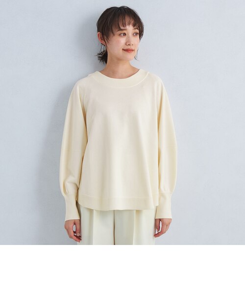 フレームワーク　ドルマンプルオーバーとユナイテッドアローズのニット スウェットライク ドルマン プルオーバー ニット -ウォッシャブル