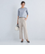 ［size SHORT/TALLあり] コットン リネン セミフレア スリット パンツ