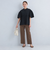 ［size SHORT/TALLあり] コットン リネン セミフレア スリット パンツ