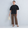［size SHORT/TALLあり] コットン リネン セミフレア スリット パンツ