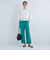 ［size SHORT/TALLあり] コットン リネン セミフレア スリット パンツ