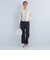 ［size SHORT/TALLあり] コットン リネン セミフレア スリット パンツ
