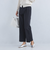 ［size SHORT/TALLあり] コットン リネン セミフレア スリット パンツ