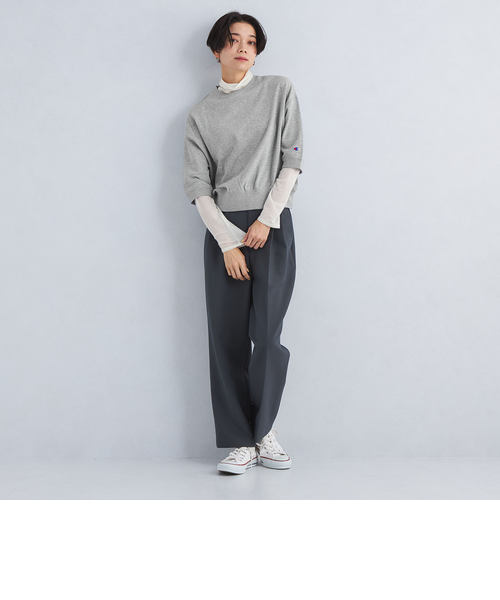 別注】＜Champion＞5分袖 スウェット プルオーバー