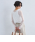 ハイメッシュ チュール クルーネック プルオーバー