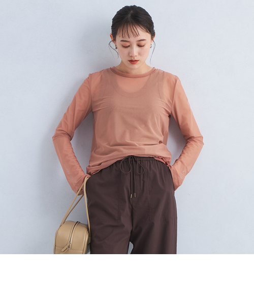 最終値下)ハイメッシュ　チュール　クルーネックプルオーバー ハイメッシュ チュール クルーネック プルオーバー｜ユナイテッド