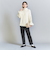 裏起毛テーパードパンツ 9分丈 -ウォッシャブル-