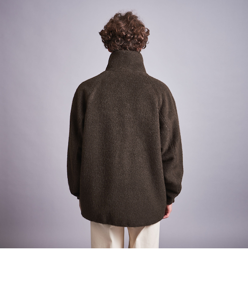 m*a様 【MONKEY TIME】メランジシャギースタンドカラージャケット monkey time＞ メランジ シャギー スタンドカラー ジャケット