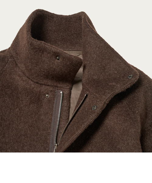 m*a様 【MONKEY TIME】メランジシャギースタンドカラージャケット monkey time＞ メランジ シャギー スタンドカラー ジャケット