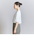 コットン クロップド クルーネック Tシャツ