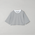 コットン クロップド クルーネック Tシャツ