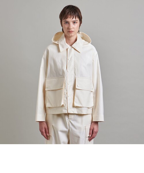 LOEFF＞モールスキン フーデッド ミリタリージャケット UNISEX