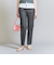 リサイクルコットン デニム スリムストレートパンツ