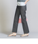 リサイクルコットン デニム スリムストレートパンツ