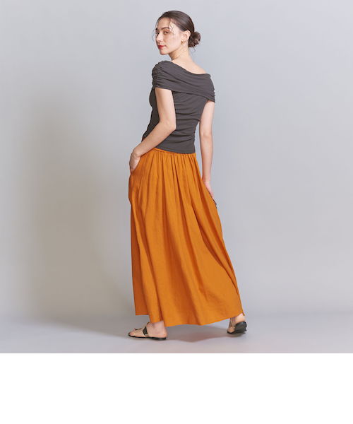 【新品未使用】BEAUTY&YOUTH リネンレーヨン フレアスカート麻 ピンク 楽天市場】フレアスカート 綿麻リネン レディース ロング