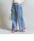 ボタンタック デニムパンツ