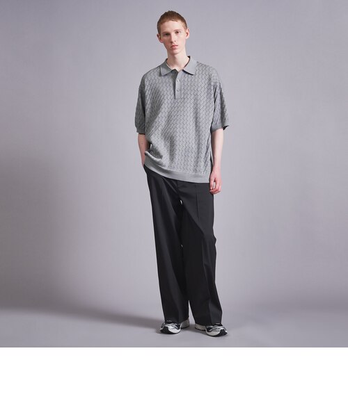 【BLACK】シルケット USAコットン ウォーターマーク ポロシャツ シルケット USAコットン ウォーターマーク ポロシャツ｜ユナイテッド