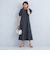 ［size SHORT/TALLあり］ドビー ストライプ コンシャス ワンピース -マシンウォッシャブル-