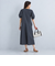 ［size SHORT/TALLあり］ドビー ストライプ コンシャス ワンピース -マシンウォッシャブル-