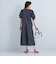 ［size SHORT/TALLあり］ドビー ストライプ コンシャス ワンピース -マシンウォッシャブル-