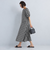 ［size SHORT/TALLあり］ドビー ストライプ コンシャス ワンピース -マシンウォッシャブル-