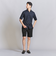 【 WARDROBE SMART】 ダブルニット イージー テーパード ショートパンツ