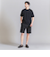 【 WARDROBE SMART】 ダブルニット イージー テーパード ショートパンツ