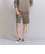 【 WARDROBE SMART】 ダブルニット イージー テーパード ショートパンツ