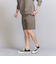【 WARDROBE SMART】 ダブルニット イージー テーパード ショートパンツ